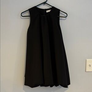 NW Zara Girls Black Bubble Hem Dress